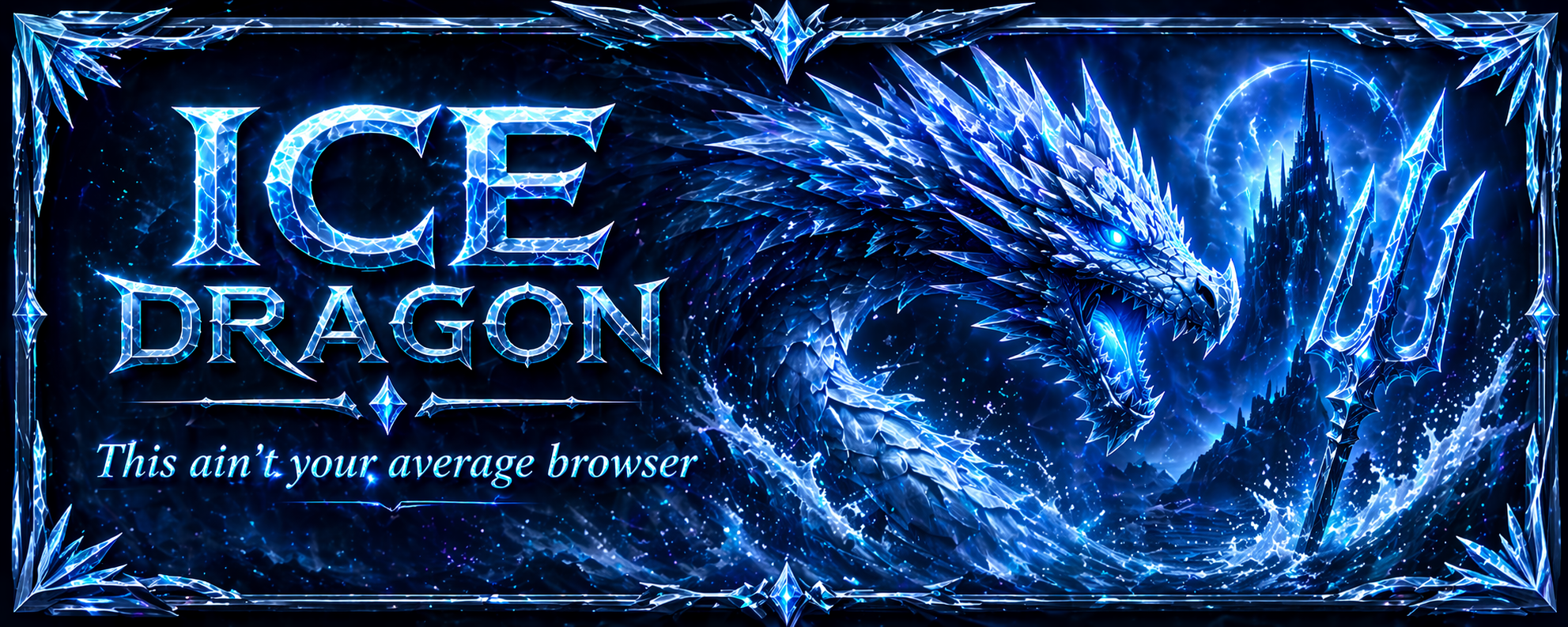 Ice Dragon browser banner